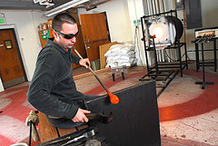 Glass blowing at Missouri S&T. Photo courtesy of Flickr. 