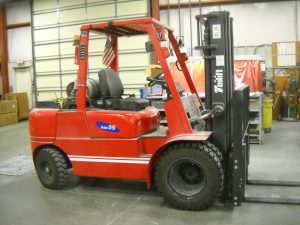 Who knew our forklift was a monster?