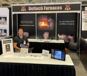 Deltech Furnaces booth at Ceramics Expo